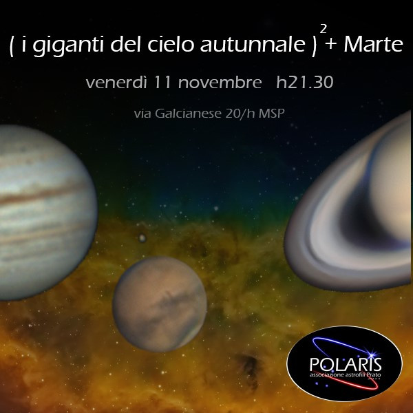 STELLE AL MUSEO - I GIGANTI DEL CIELO AUTUNNALE + MARTE