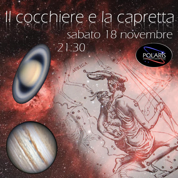 Il cocchiere e la capretta. Serata Polaris sabato 18 novembre al Museo Italiano di scienze Planetarie
