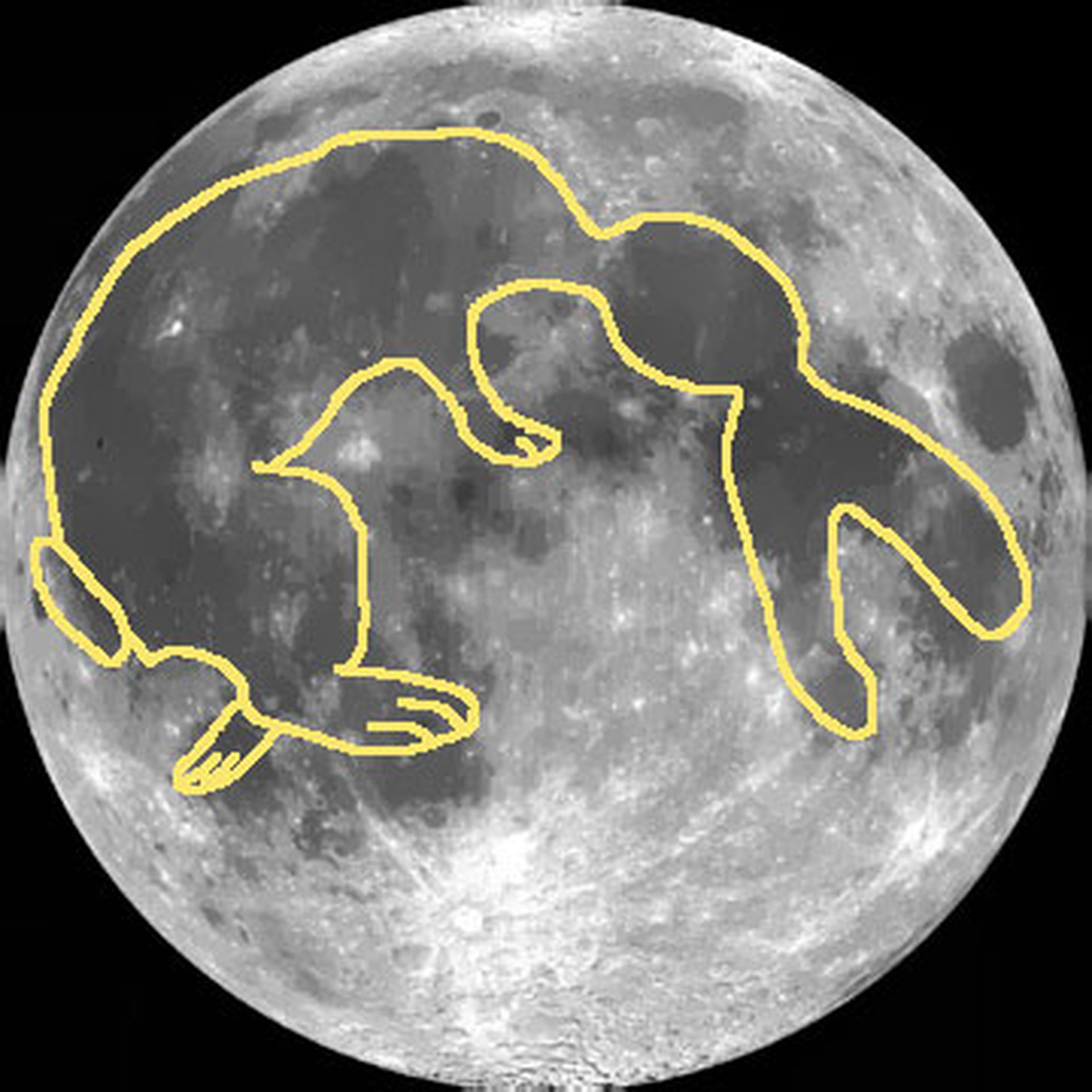 Il coniglio sulla Luna