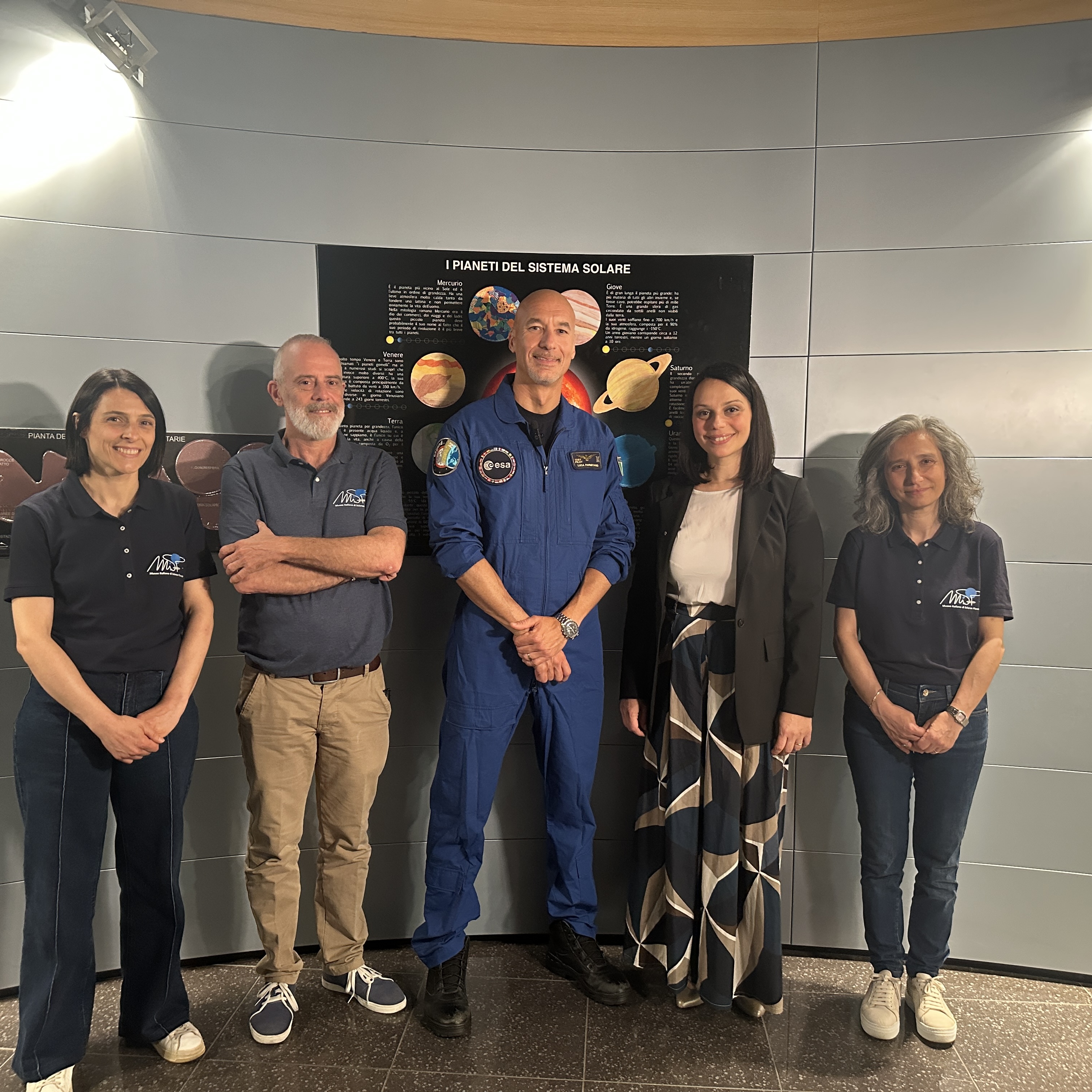 Luca Parmitano al Museo Italiano di Scienze Planetarie Morelli e Fioravanti: “Una grande emozione averlo qui”