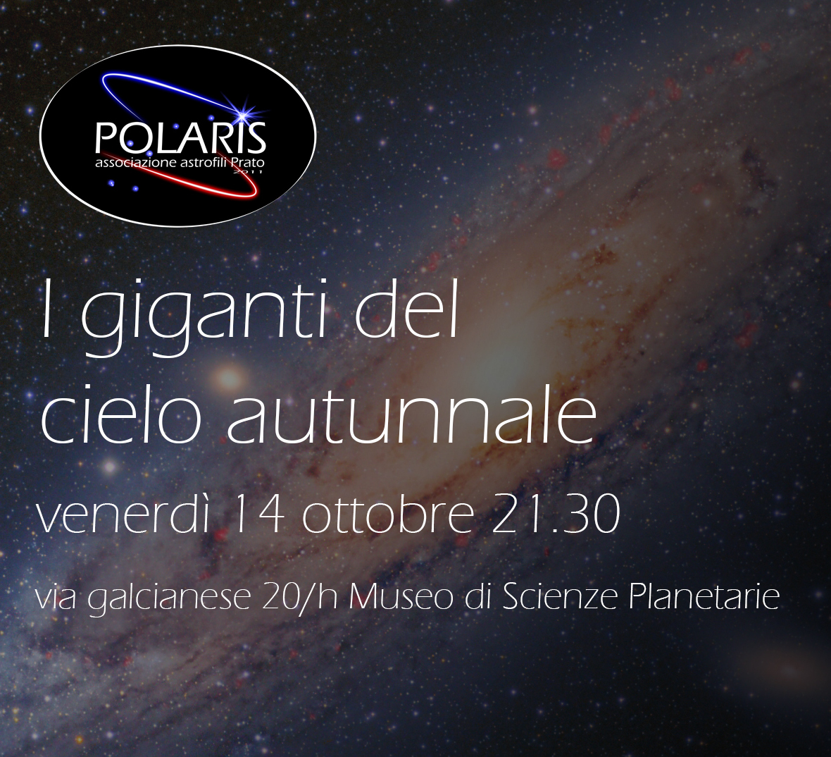 STELLE AL MUSEO - I GIGANTI DEL CIELO AUTUNNALE