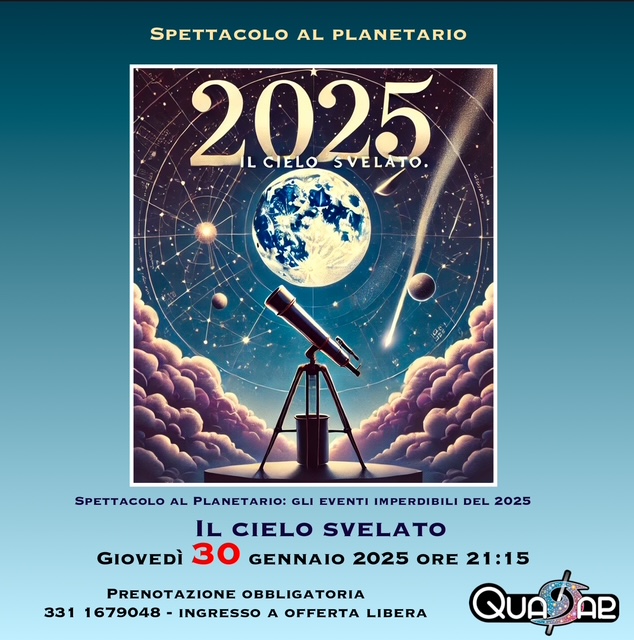 Il cielo svelato. Spettacolo al Planetario