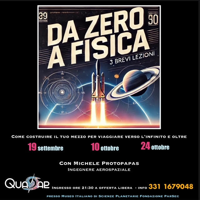 “Da zero a fisica”, 3 brevi lezioni su come costruire il tuo mezzo per viaggiare verso l’infinito e oltre