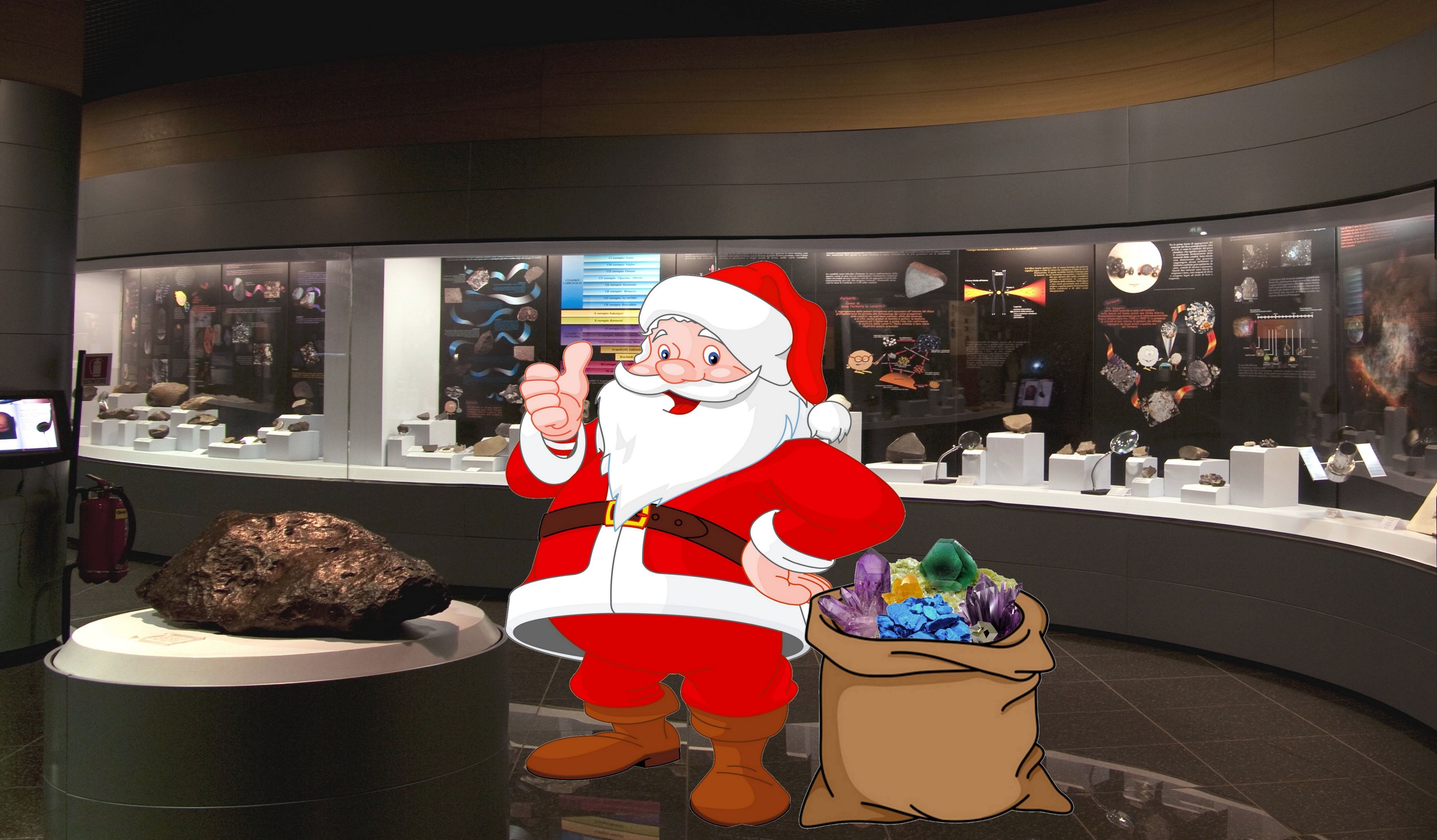 Babbo Natale mineralogista arriva al Museo Italiano di Scienze Planetarie