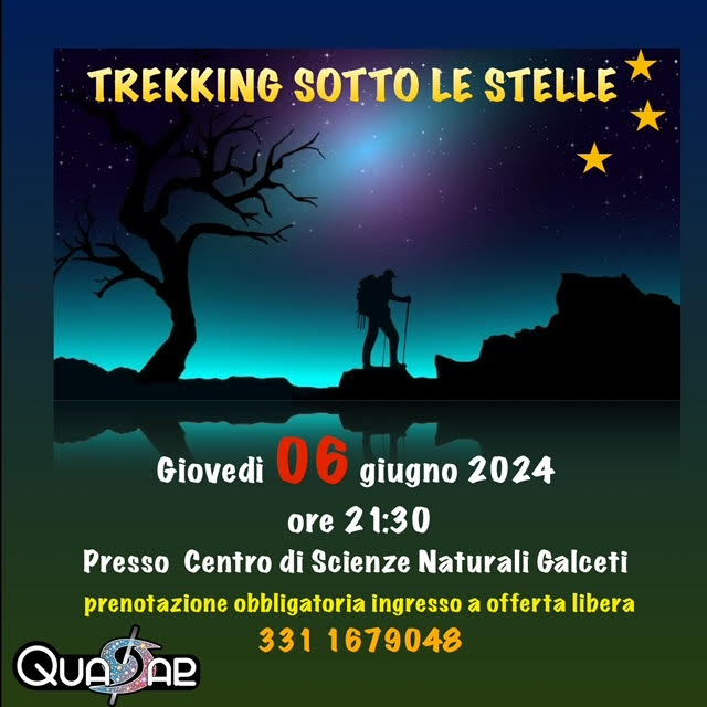 Trekking sotto le stelle con l’associazione Quasar