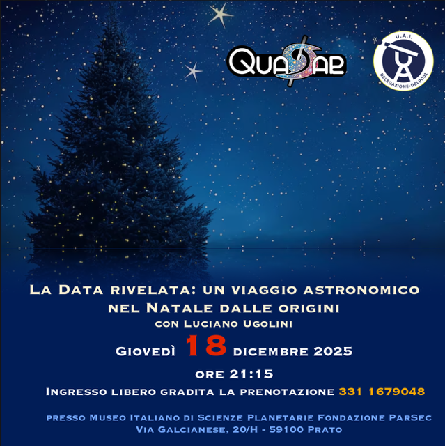 “La data rivelata: viaggio astronomico nel Natale delle origini”