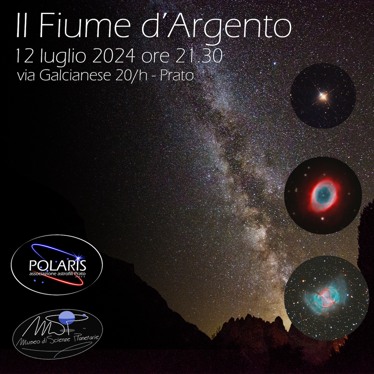 Il fiume d'argento, serata osservativa con l'associazione Polaris